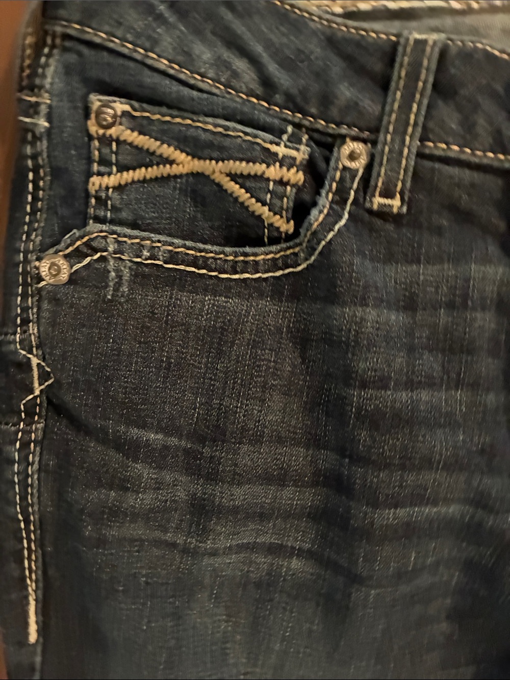 Ariat Denim Dark Blue Women's Bootcut Jeans - Picture 3 of 11